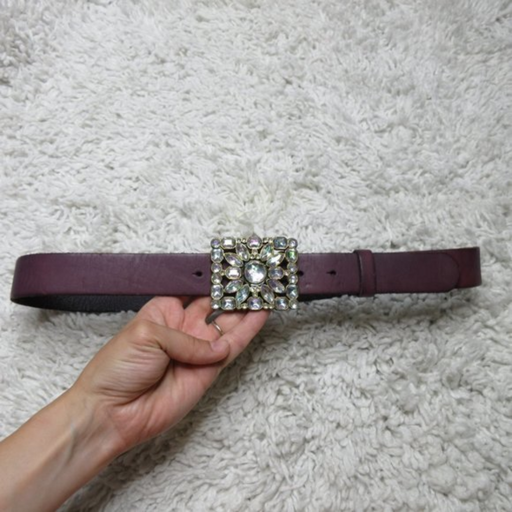 Linea Pelle leather embellished belt sz M